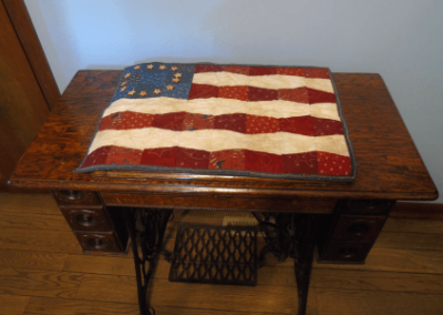 American flag sewing cover